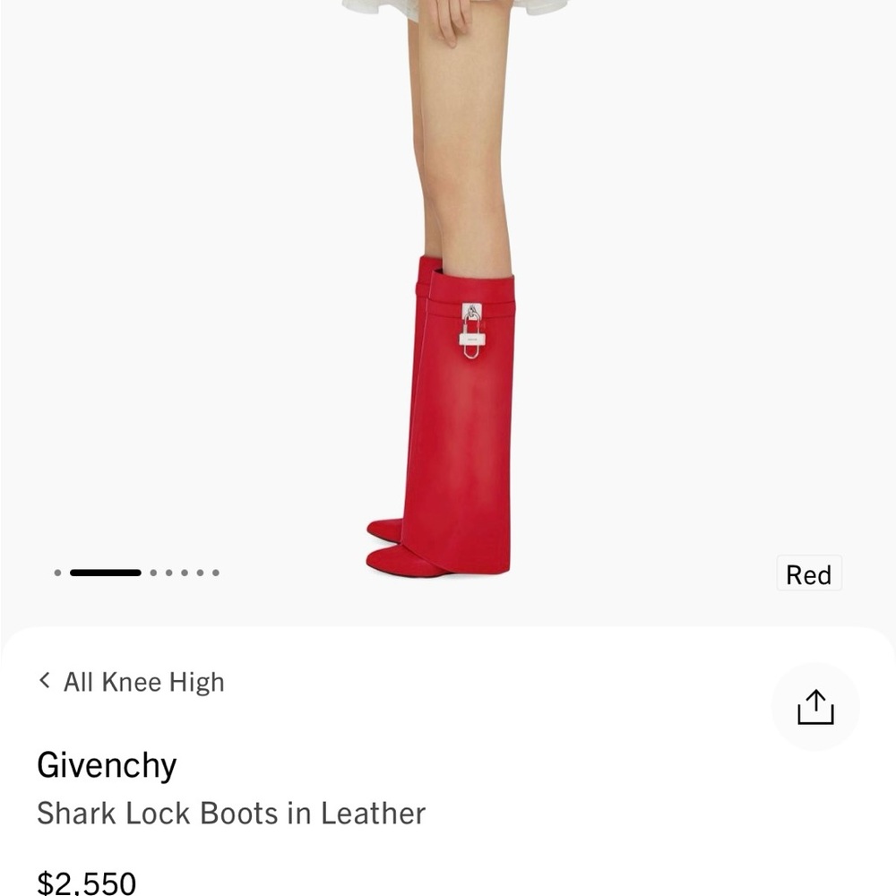 Givenchy shark lock boots